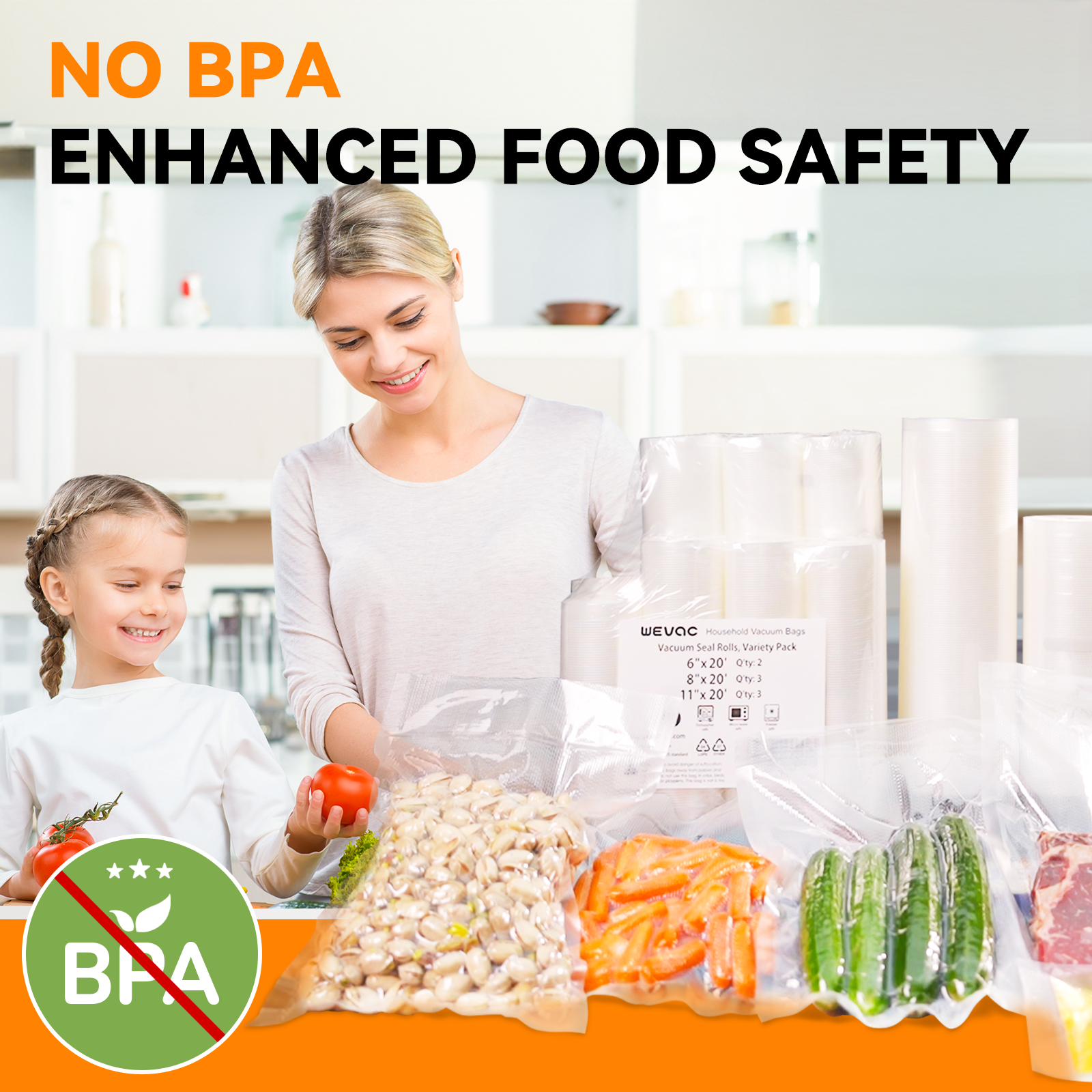 Family Pack Food Vacuum Bags