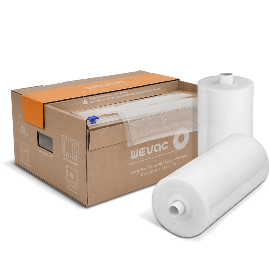 Vacuum Sealer Bag Roll Keeper with CutterWevac
