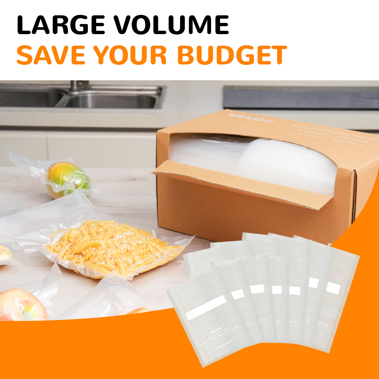 Wevac Vacuum Sealer Bags - Thumbnail 3