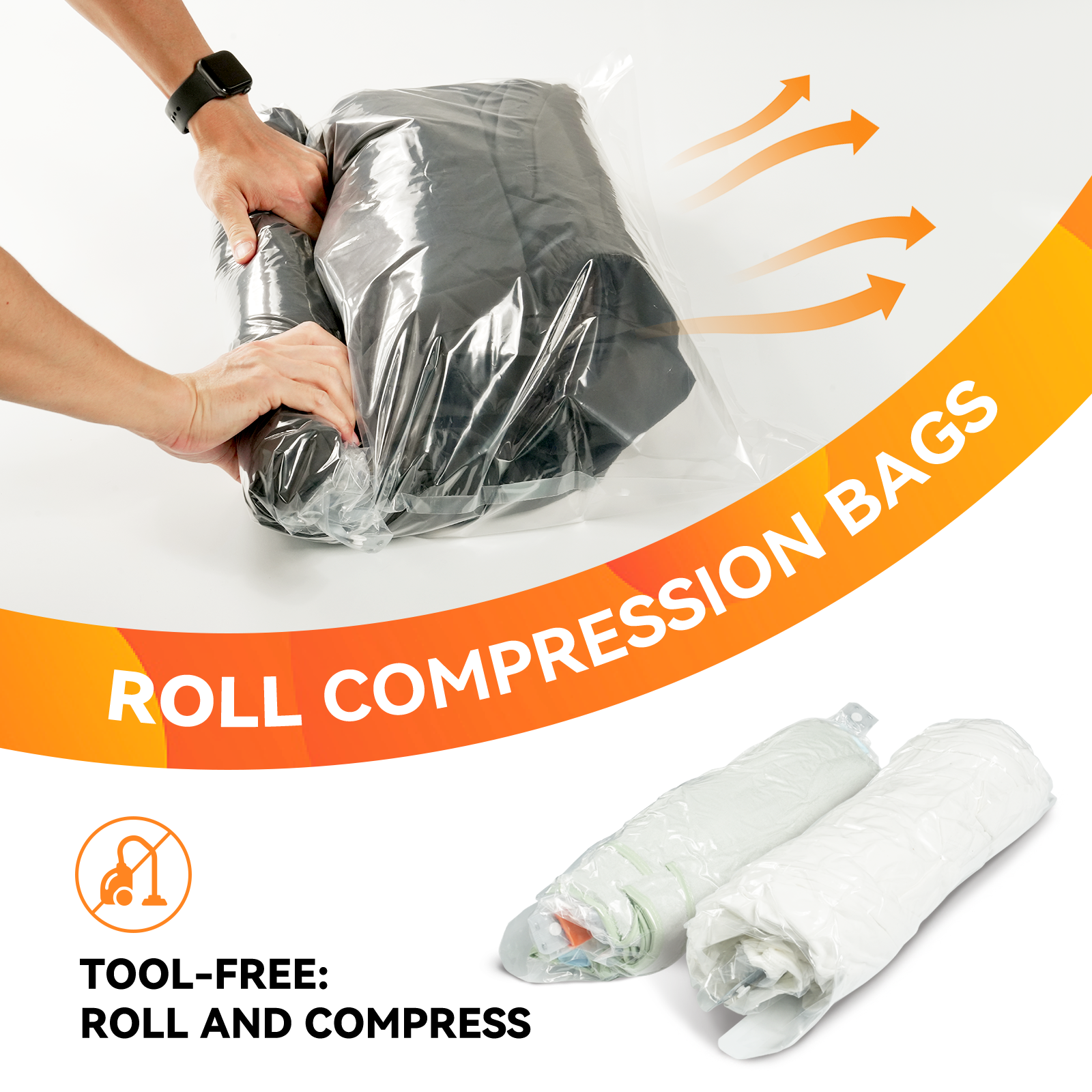 9 Vacuum Storage Bags Combo (3 Jumbo, 3 Large, 3 Medium) - 2nd Gen