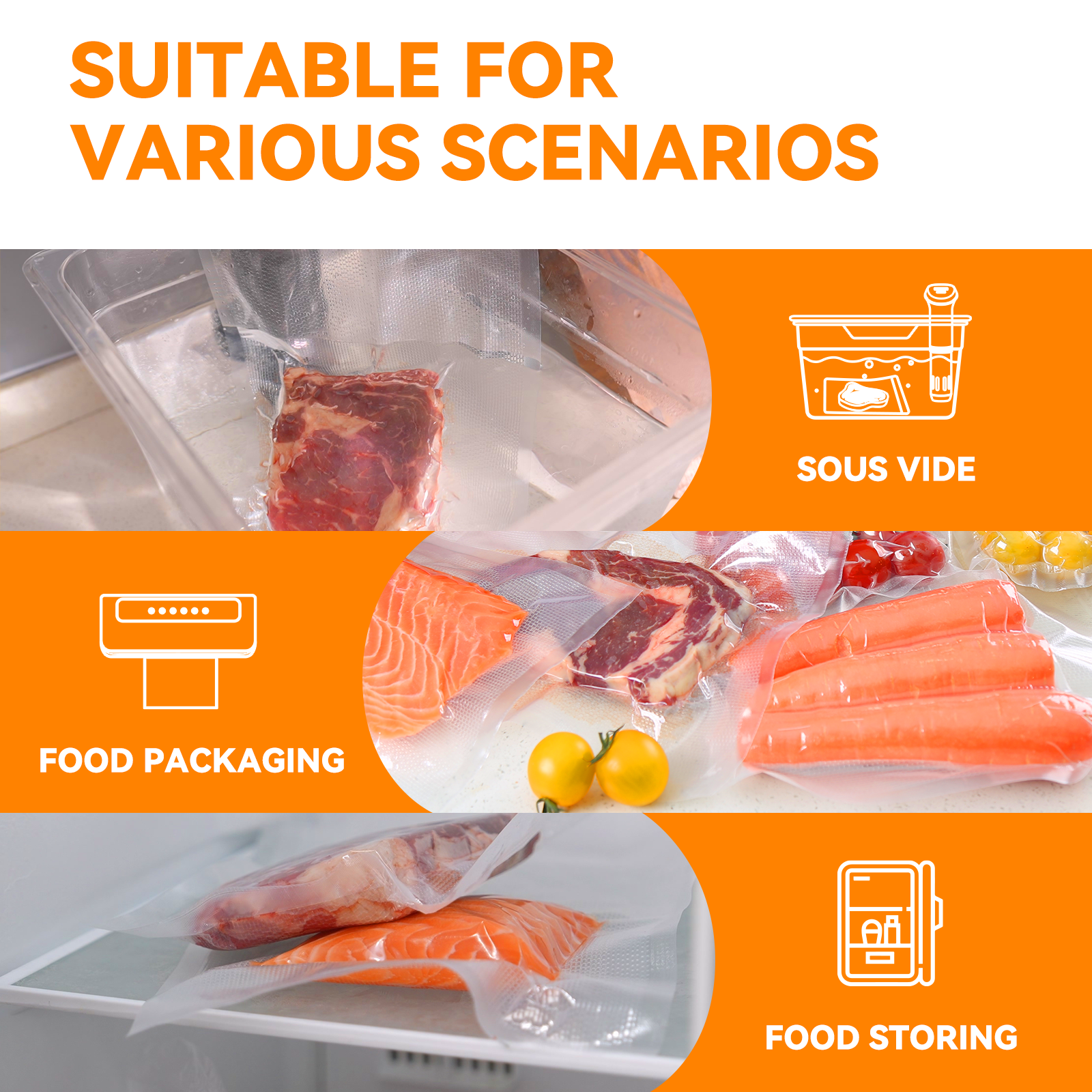 Family Pack Food Vacuum Bags