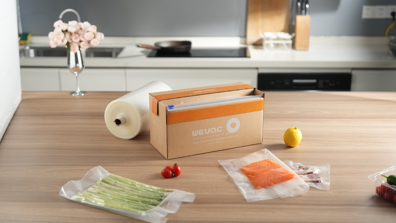 Vacuum sealer bag roll, cutter box