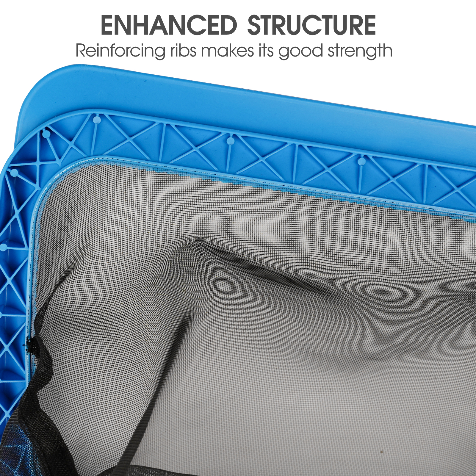 TidyMister Pool Skimmer Net with Self-Repair Fine Nylon Mesh Bag, Pool Leaf Rake for Above Ground Pools & In-ground Pools, Pool Nets for Cleaning - Original Series(No Pole)