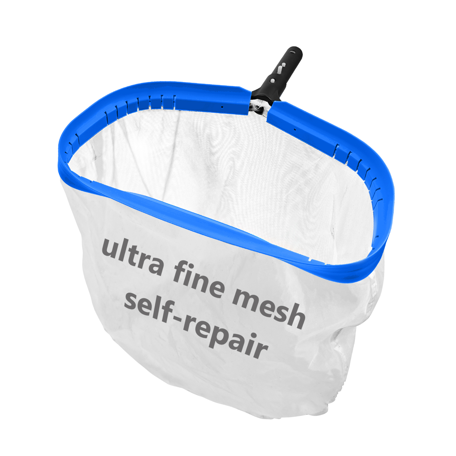 17.5'' Ultra Fine Mesh Pool Skimmer Net Rake for Sand Silt Pollen Debris - Super Extra Fine Nylon Cleaning Pool Net for Above Ground & In-ground Swimming Pools