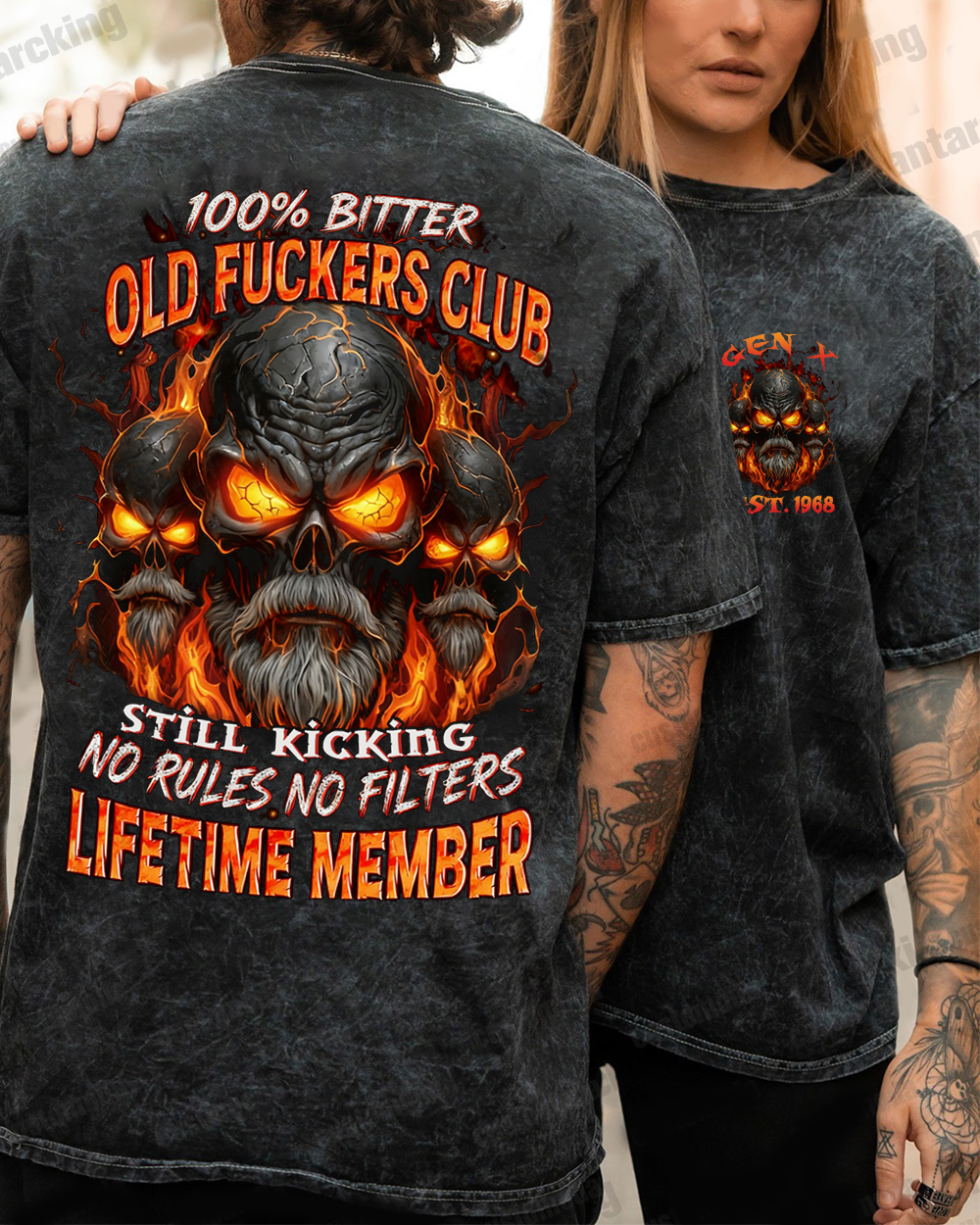 100% Bitter Old F*ckers Club Custom Year Sweatshirt/T-shirt/Hoodie