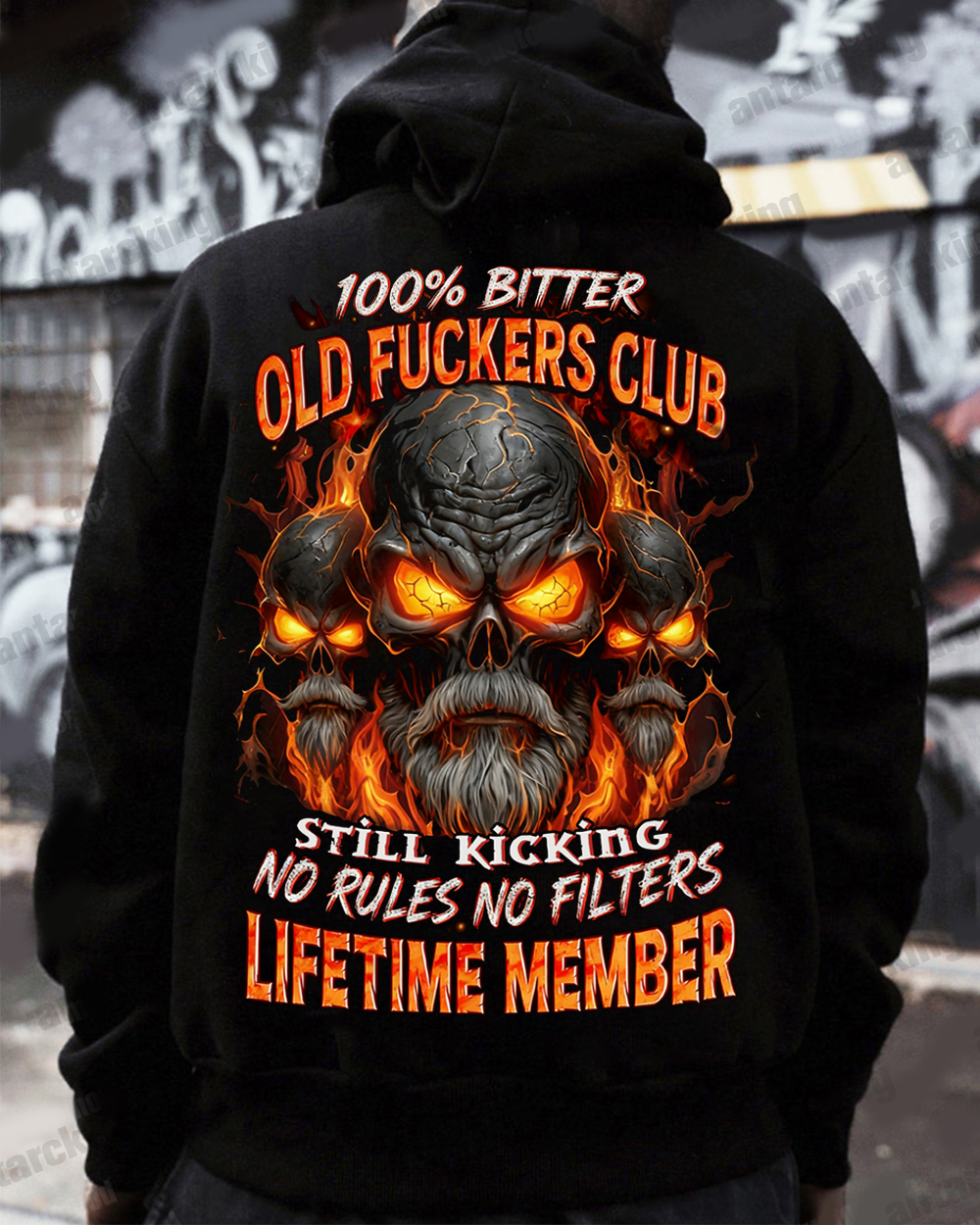 100% Bitter Old F*ckers Club Custom Year Sweatshirt/T-shirt/Hoodie