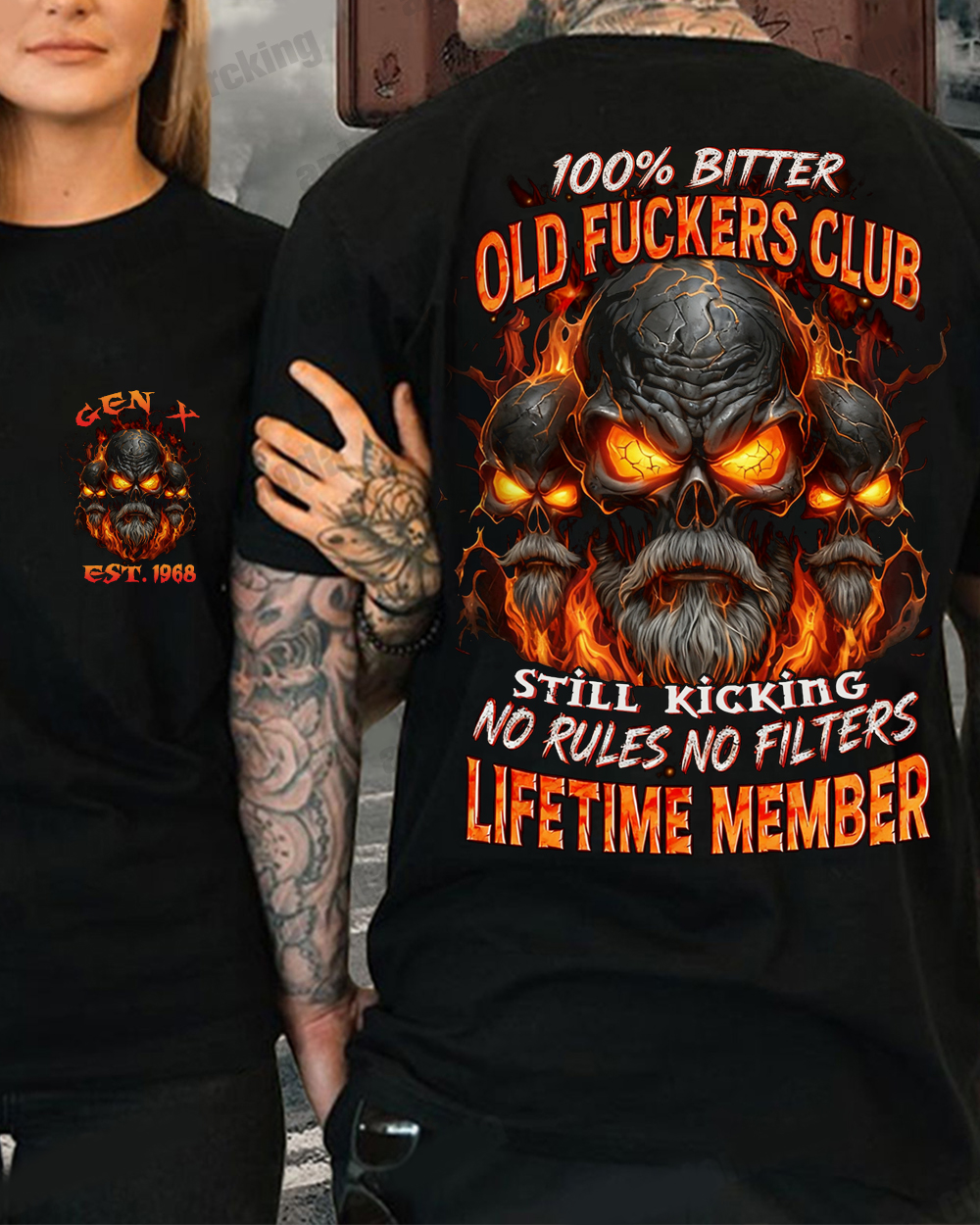100% Bitter Old F*ckers Club Custom Year Sweatshirt/T-shirt/Hoodie