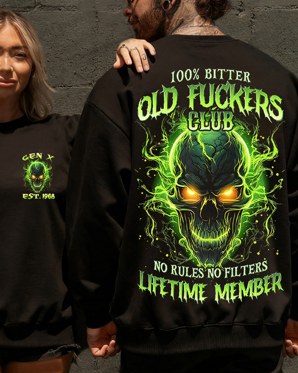 Old F*ckers Club Lifetime Member Custom Year Gen X ,Boomer Sweatshirt/T-shirt/Hoodie