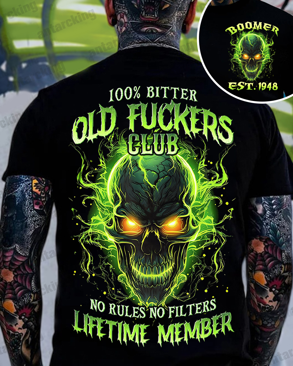 Old F*ckers Club Lifetime Member Custom Year Gen X ,Boomer Sweatshirt/T-shirt/Hoodie