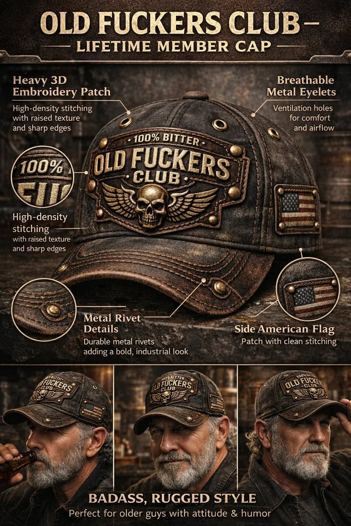 🎄Early Christmas 49% OFF❤️Old Fuckers Club-Vintage Baseball Cap🎁