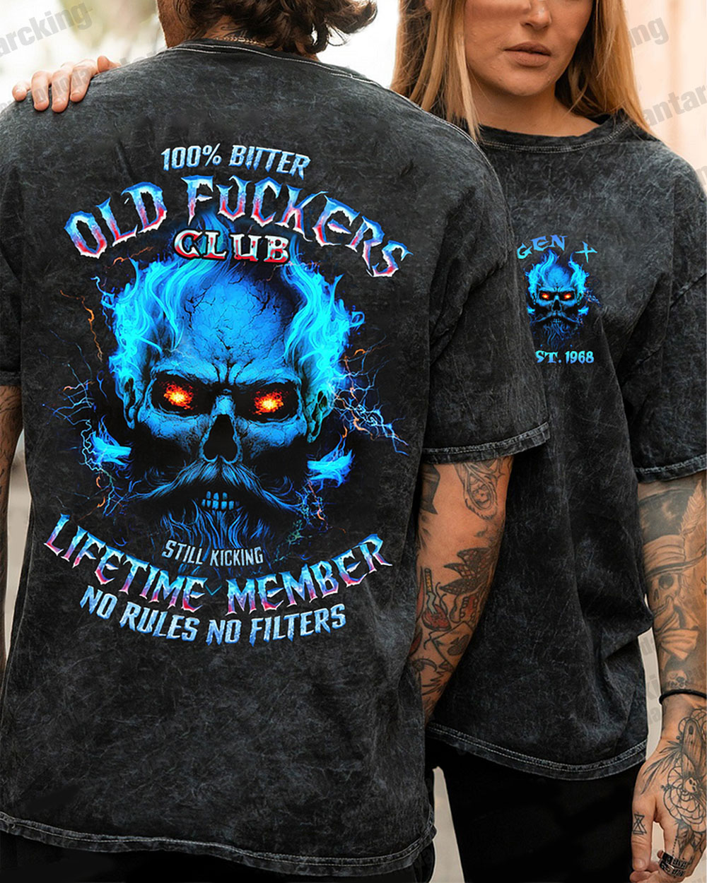 100% Bitter Old Fuckers Club Custom Year Gen X ,Boomer Sweatshirt/T-shirt/Hoodie
