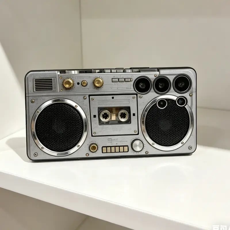 📼 Retro Cassette Player Pattern Silicone Phone Case Applicable to the Galaxy series
