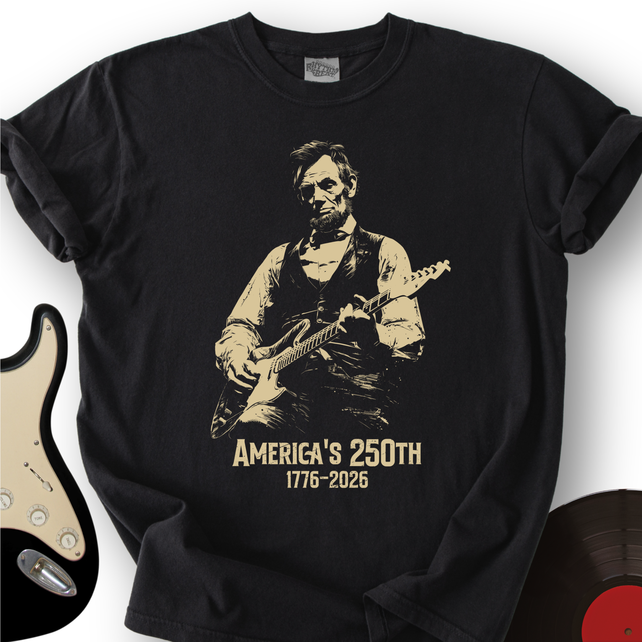 Lincoln Rock Guitar Graphic Tee