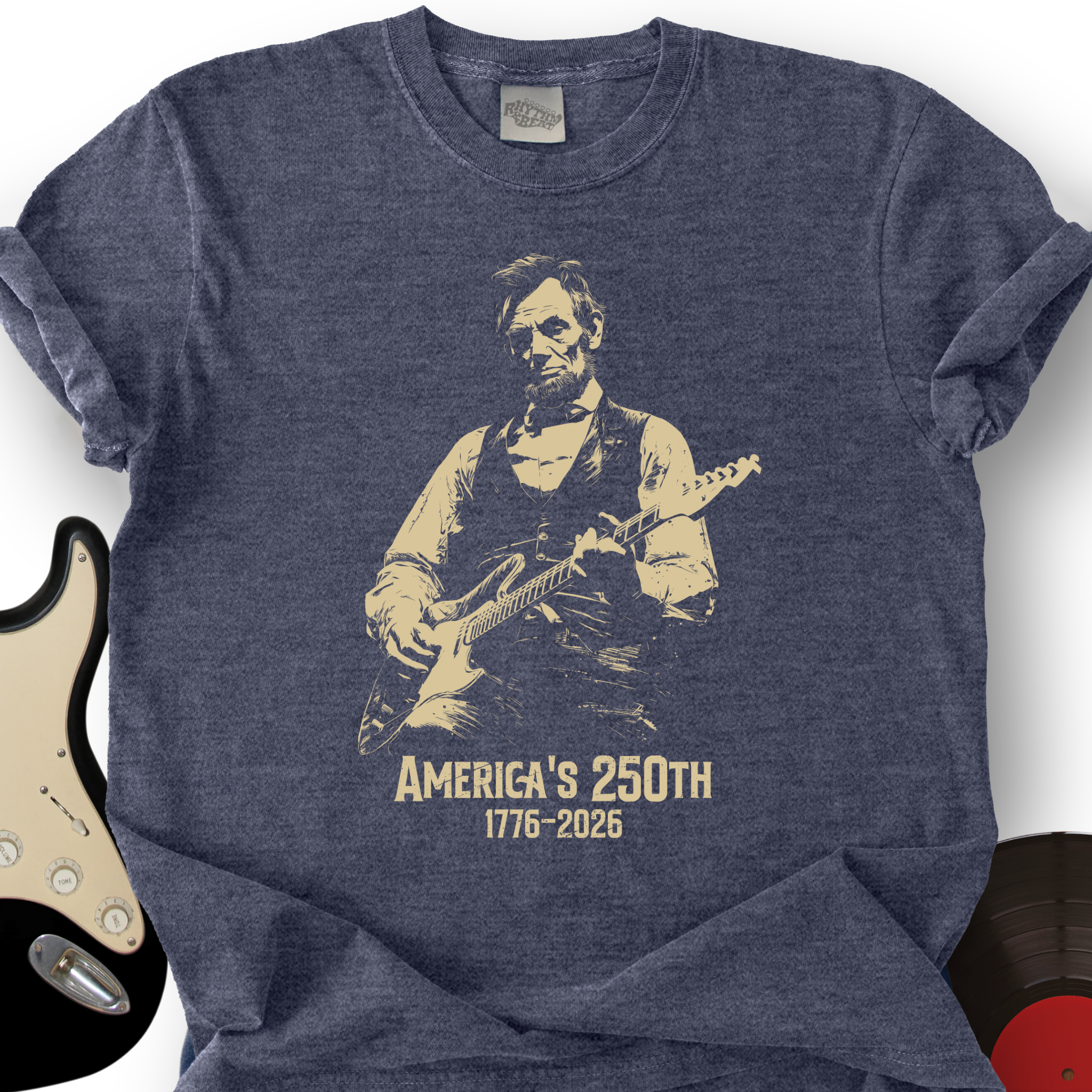 Lincoln Rock Guitar Graphic Tee