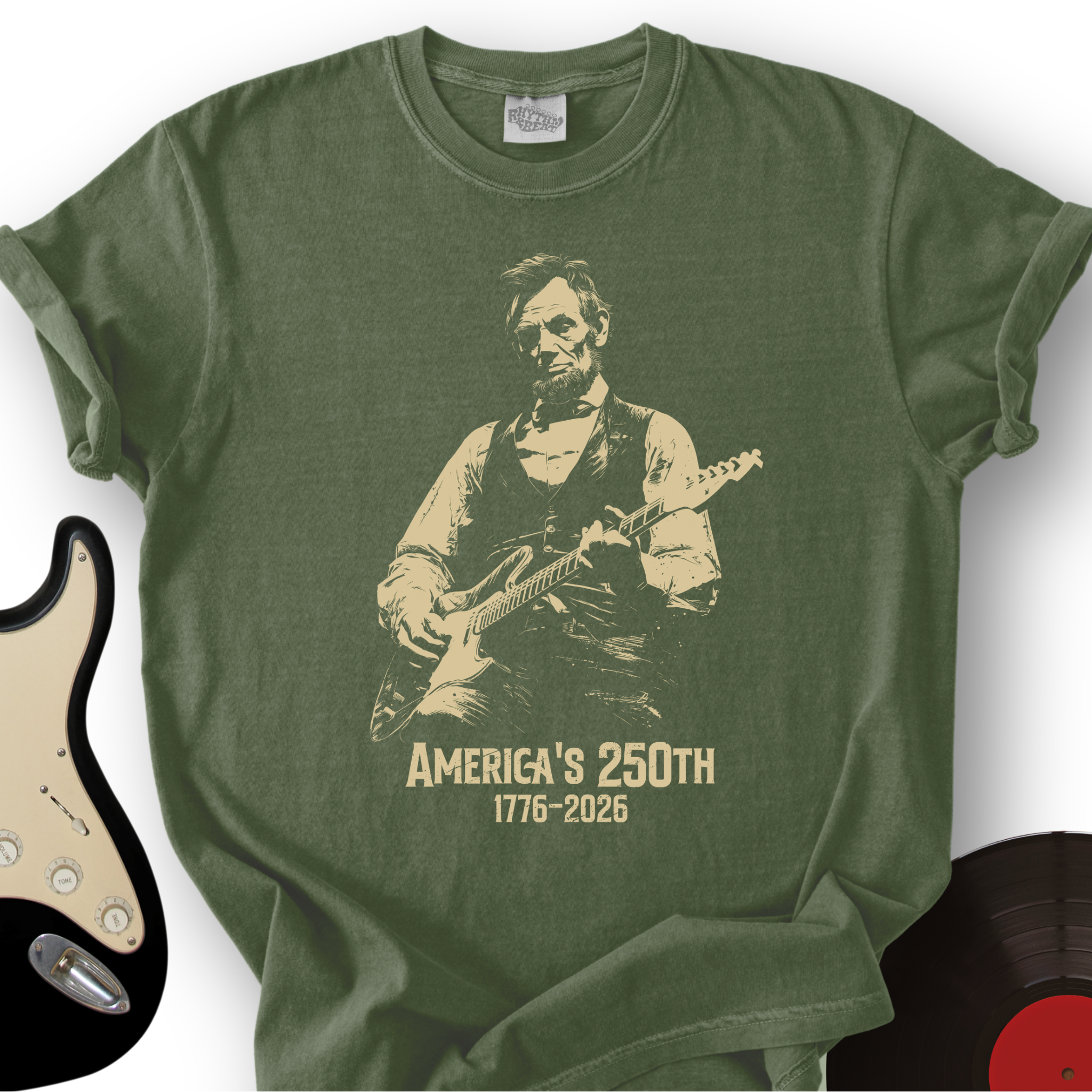 Lincoln Rock Guitar Graphic Tee