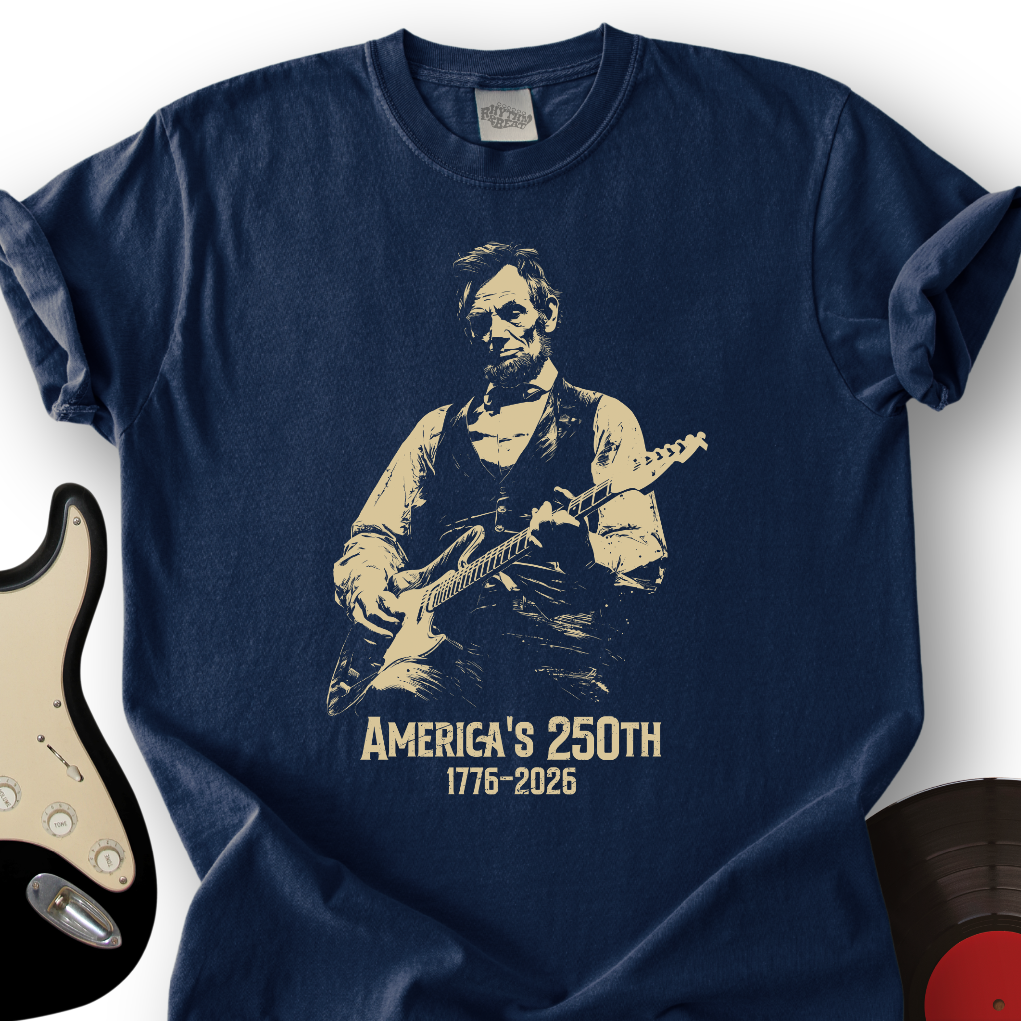 Lincoln Rock Guitar Graphic Tee