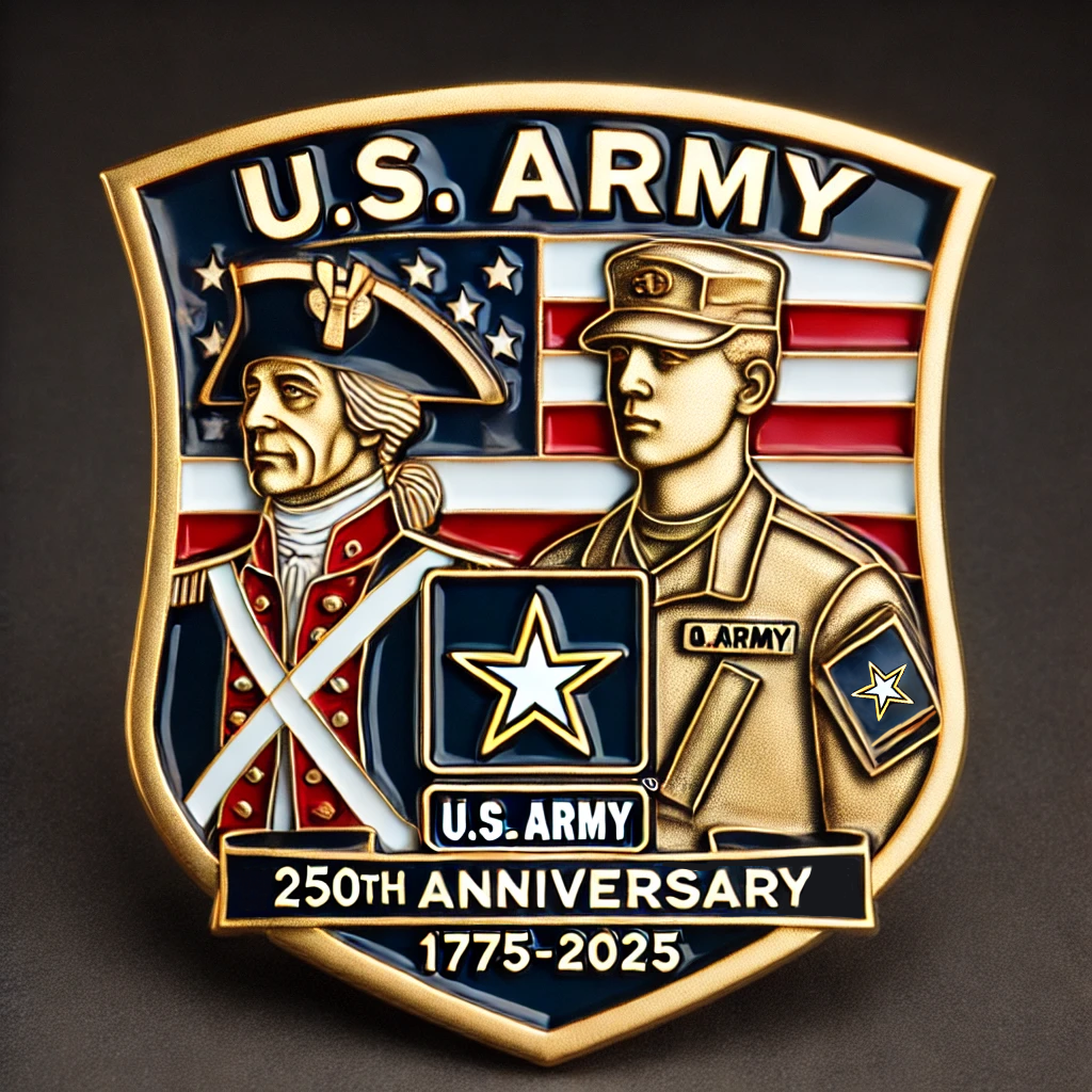 250th Anniversary U.S. Army Commemorative Pin