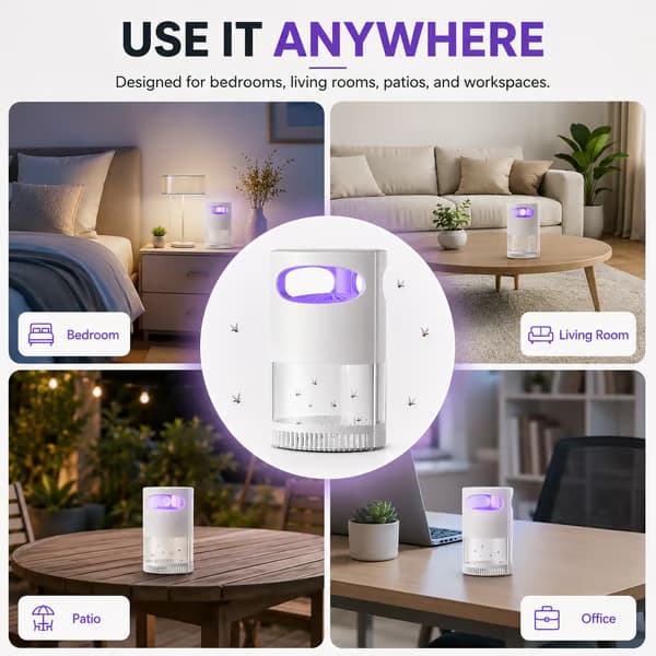  UV Mosquito Killer Lamp – quiet, USB, chemical-free. 50K+ sold!