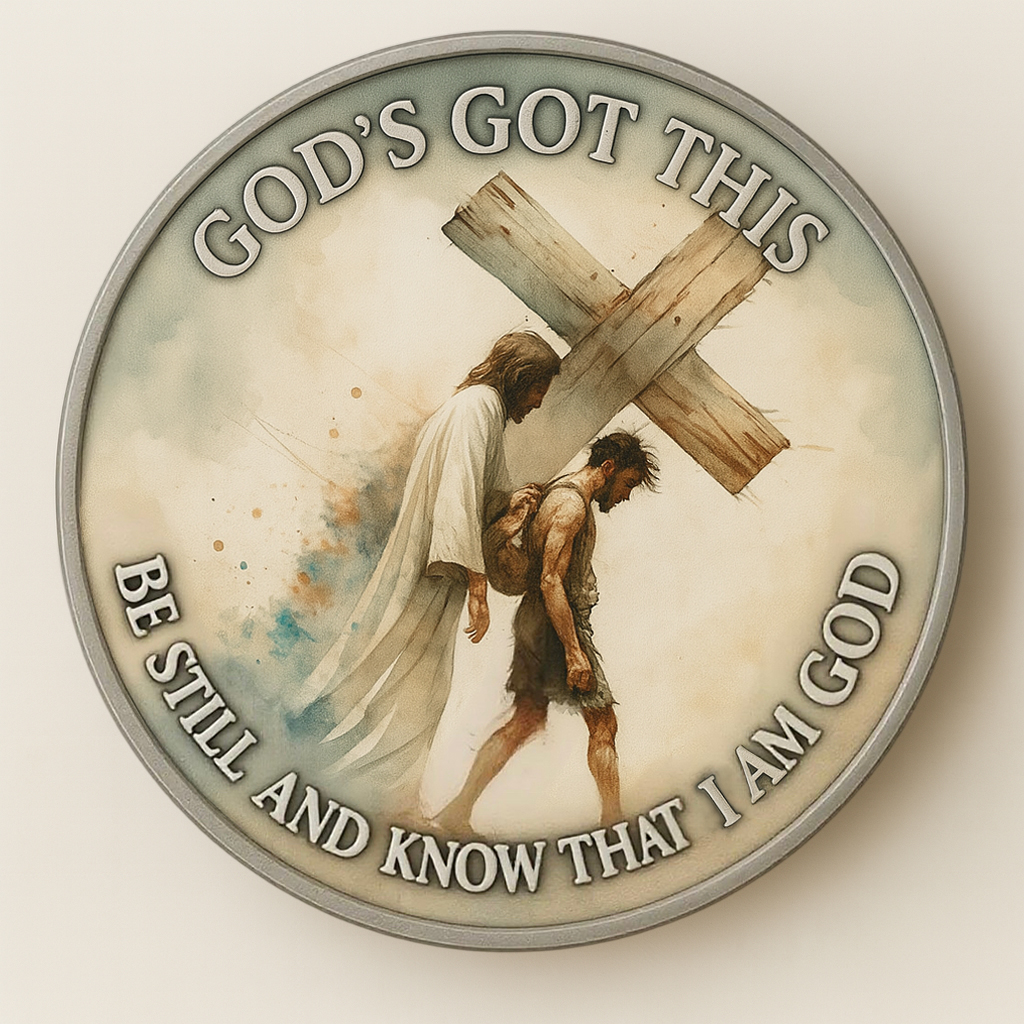 God’s Got This Prayer Coin – Be Still and Know His Strength