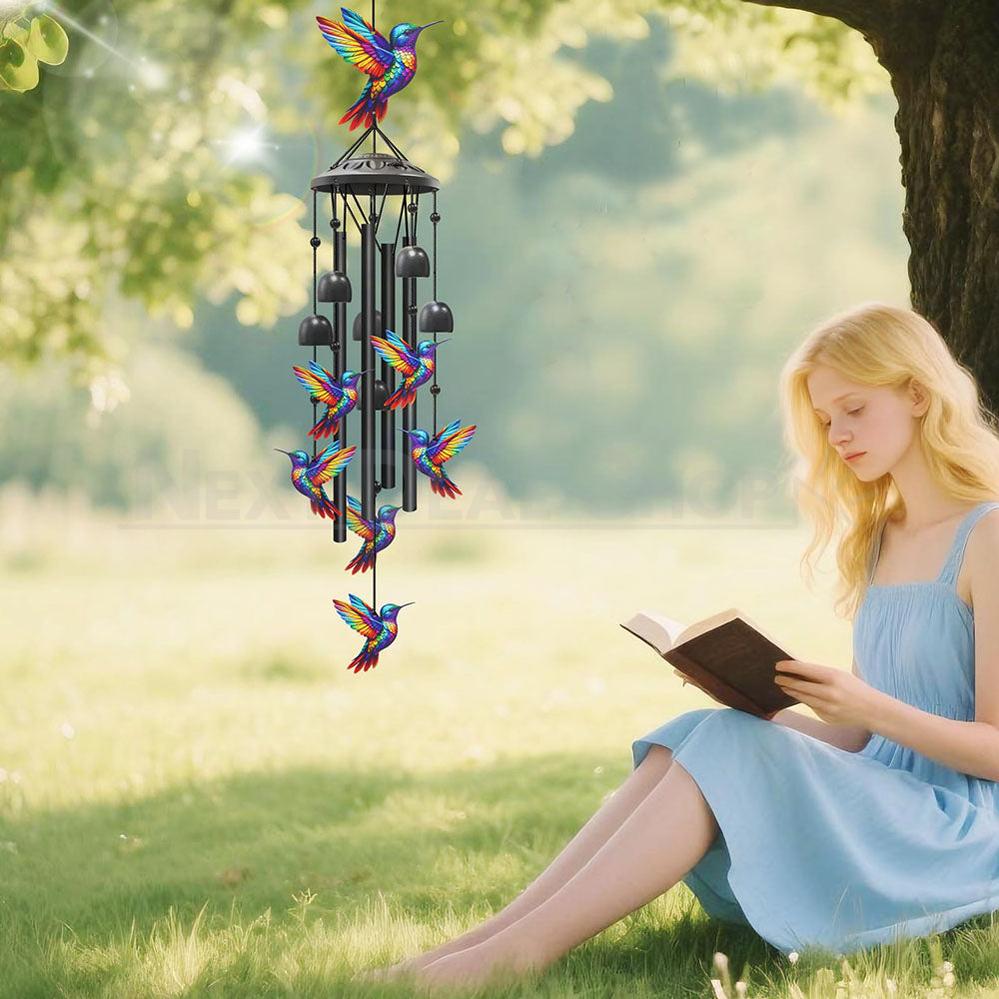 Colorful Hummingbird Metal Wind Chime-Next Deal Shop-Next Deal Shop