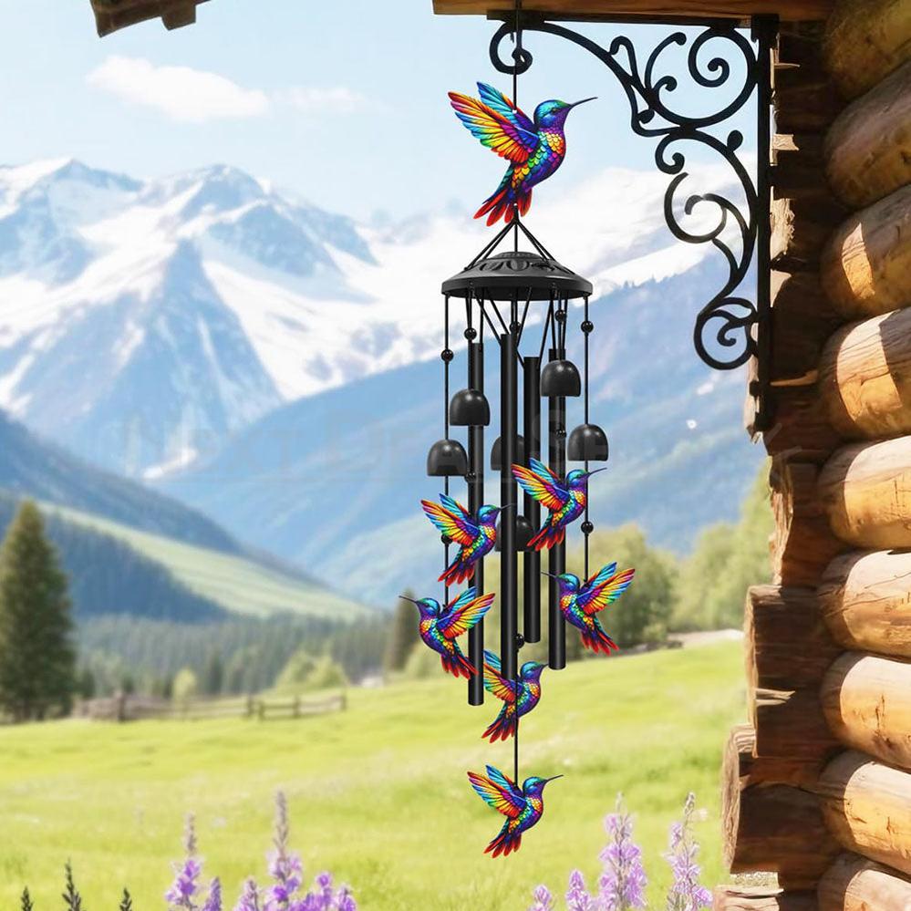 Colorful Hummingbird Metal Wind Chime-Next Deal Shop-Next Deal Shop