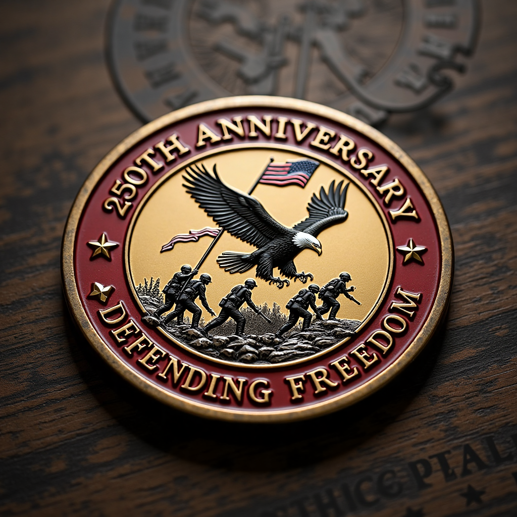 Enduring Legacy: 250th Anniversary "Defending Freedom" Commemorative Medallion