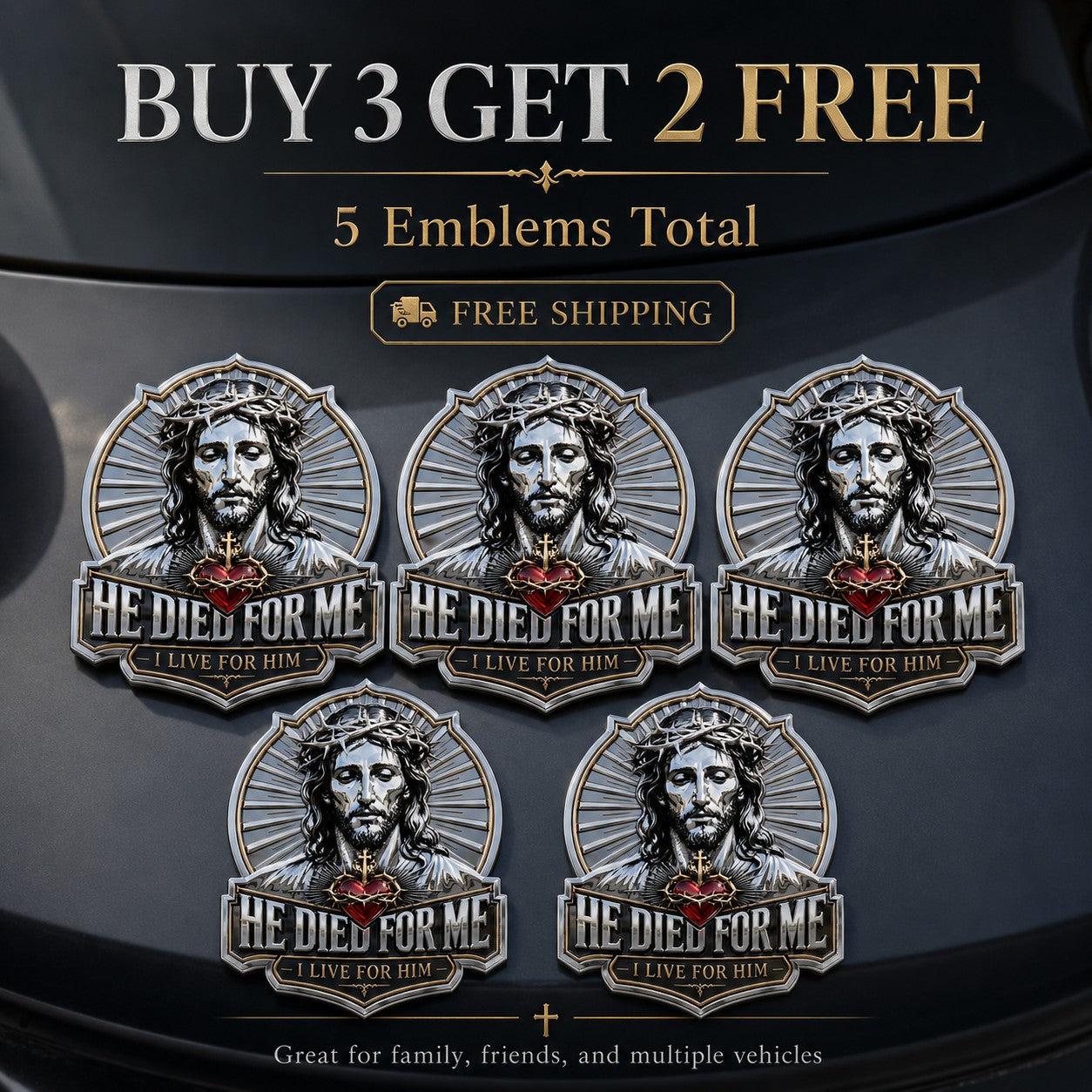 🔥Last Day 49% OFF🔥 - He Died For Me Emblem