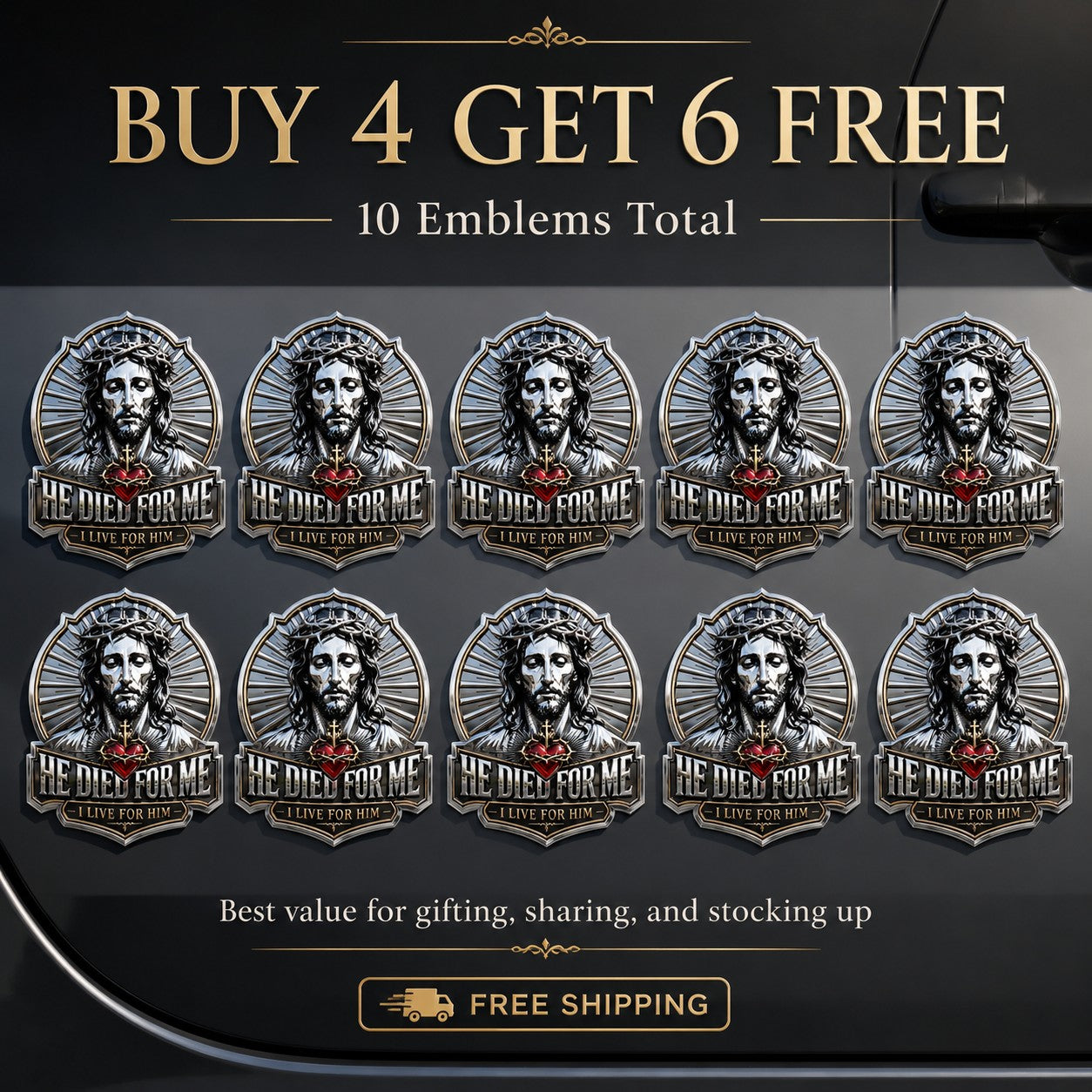 🔥Last Day 49% OFF🔥 - He Died For Me Emblem