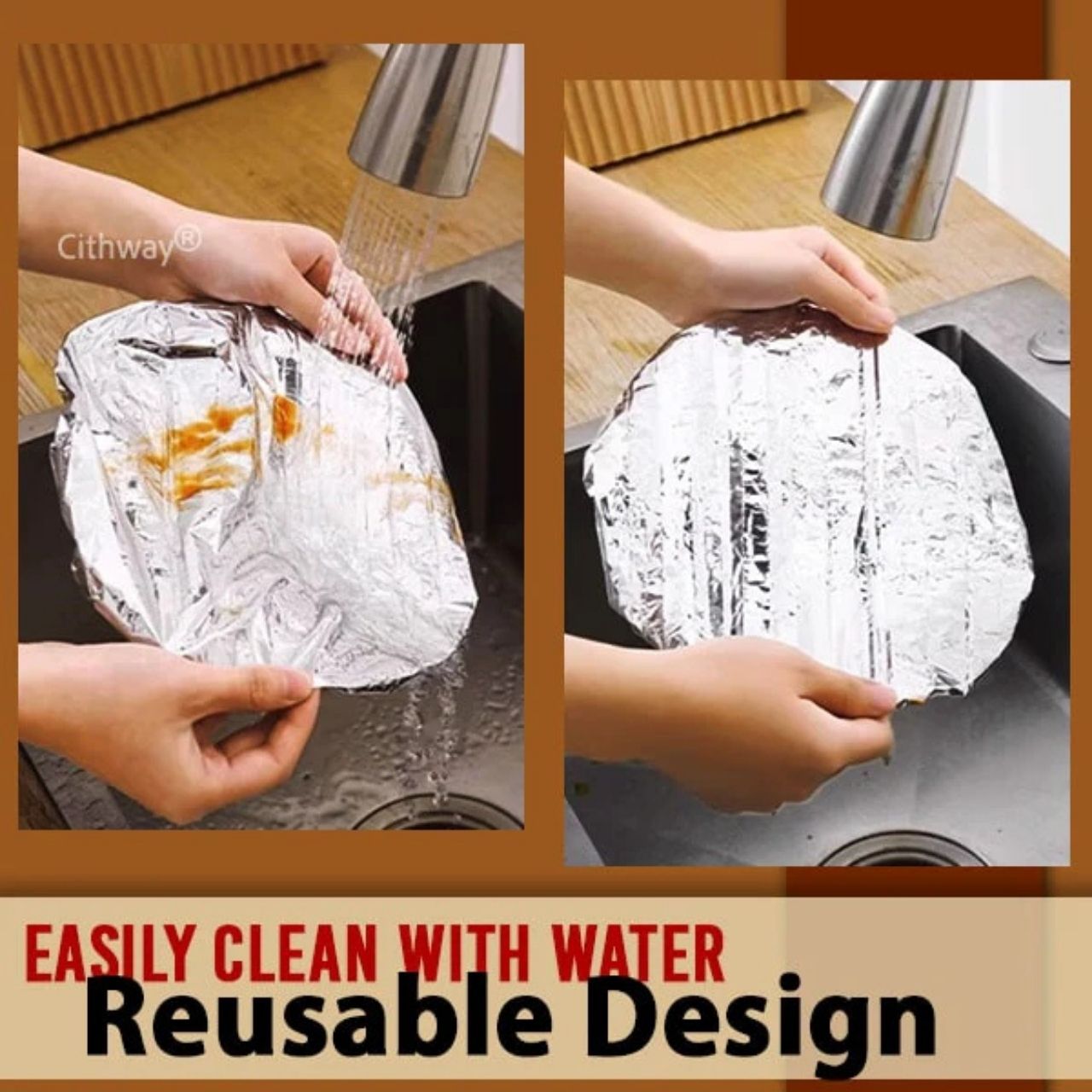 FoilCovers Reusable Food Foil Lids – Pack of 50