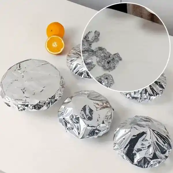 FoilCovers Reusable Food Foil Lids – Pack of 50