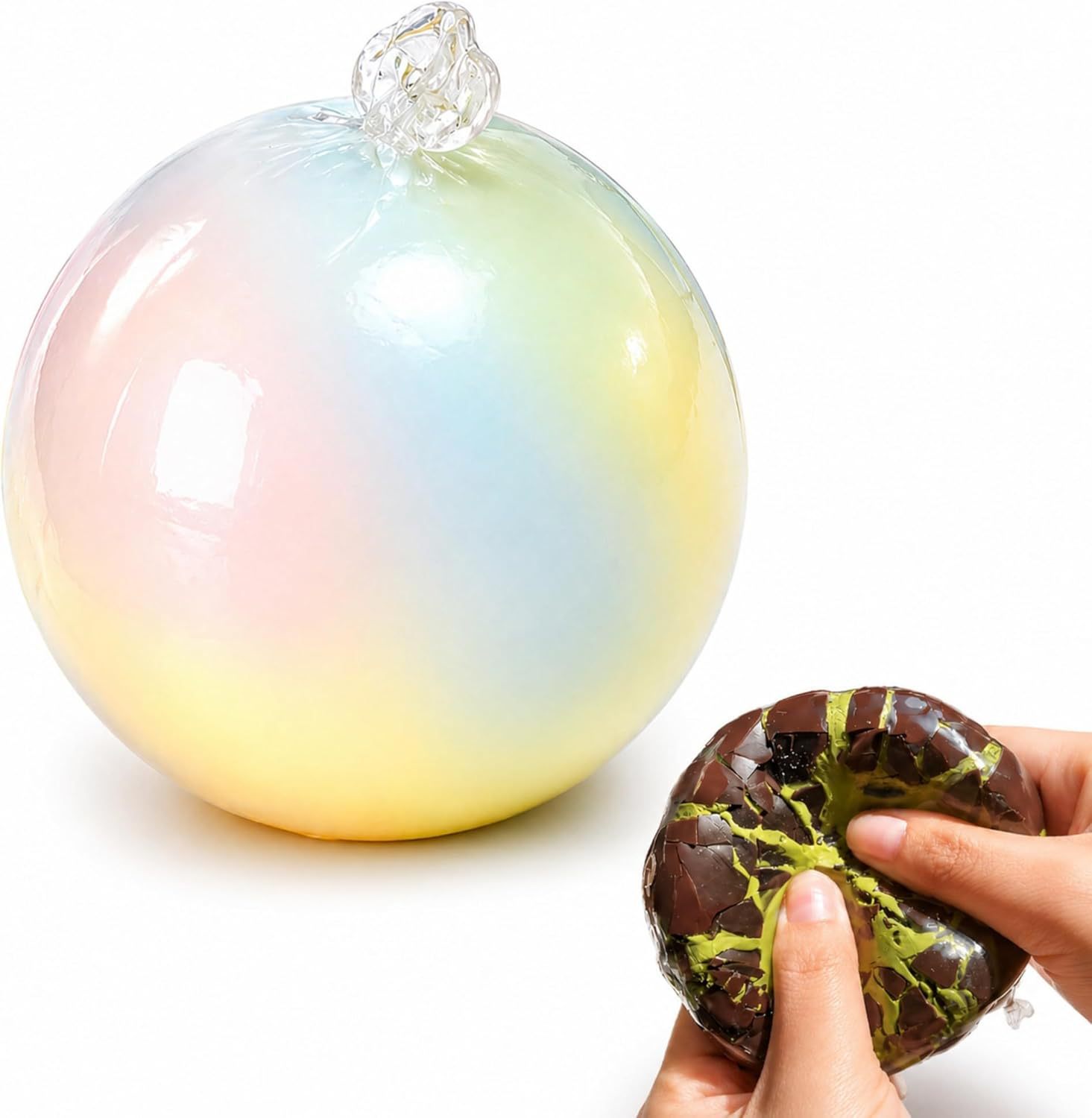 Crunchy Chocolate squishy Handmade Ball✨
