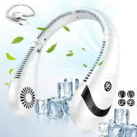 Portable Neck Fan Hands-Free Personal Cooling Fan with 3 Speeds & 360° Airflow for Home Travel