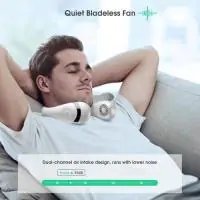 Portable Neck Fan Hands-Free Personal Cooling Fan with 3 Speeds & 360° Airflow for Home Travel
