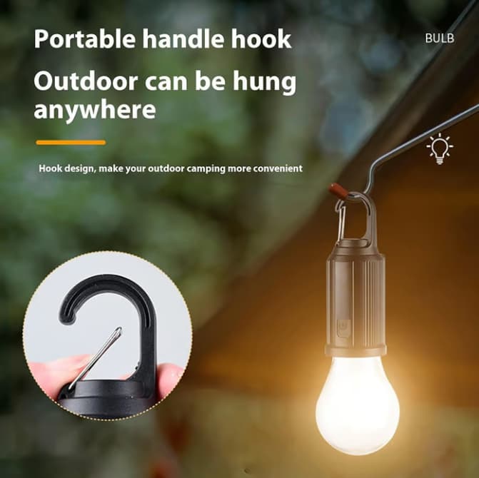🌞 Solar Tent Camping Light Bulb - Five-pack （Solar-powered）
