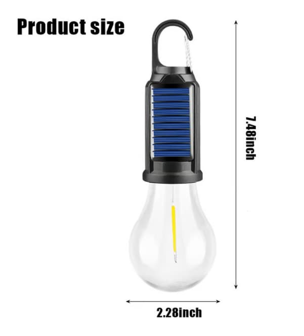🌞 Solar Tent Camping Light Bulb - Five-pack （Solar-powered）