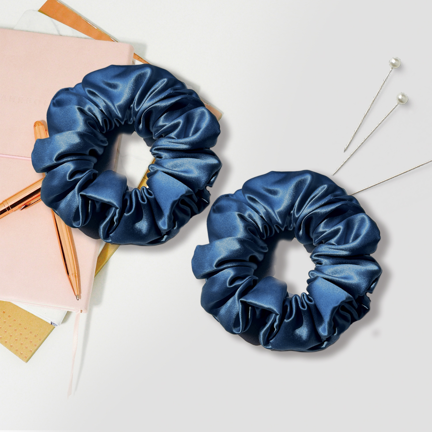 22MOMME 100% reine Maulbeerseide Haarbänder 2er-Set