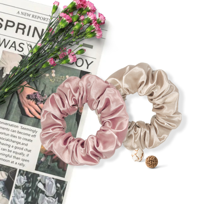 22MOMME 100% reine Maulbeerseide Haarbänder 2er-Set