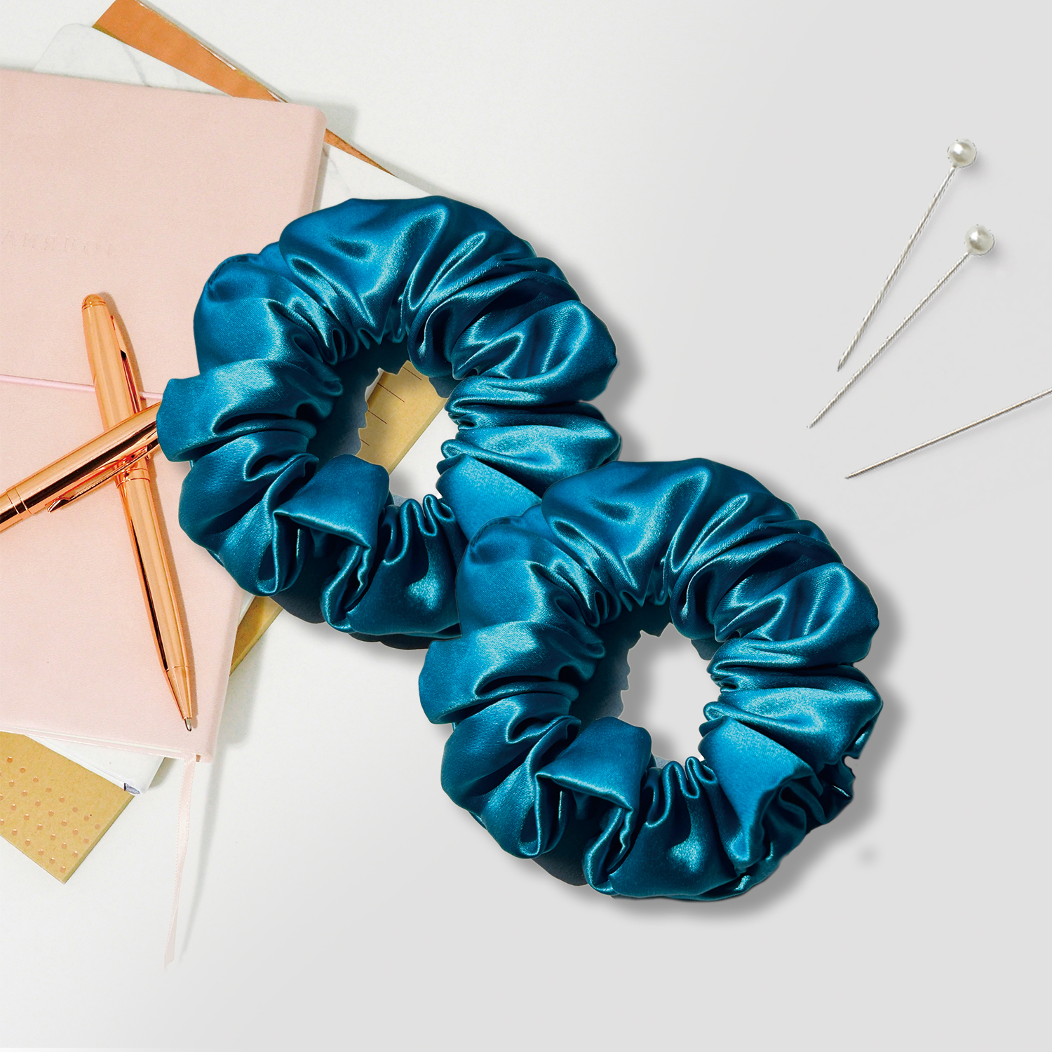 22MOMME 100% reine Maulbeerseide Haarbänder 2er-Set