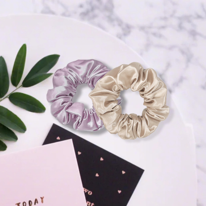 22MOMME 100% reine Maulbeerseide Haarbänder 2er-Set