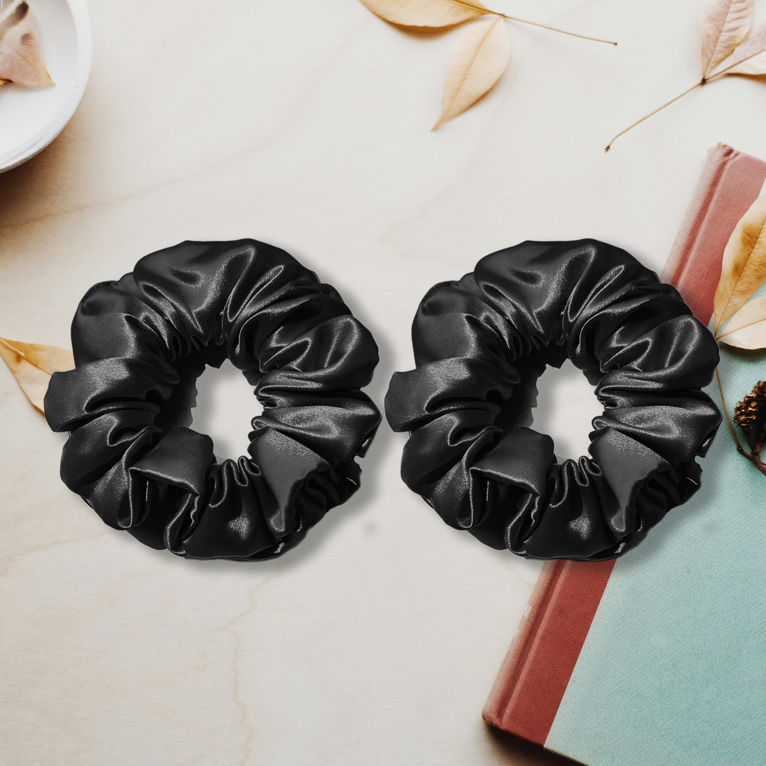 22MOMME 100% reine Maulbeerseide Haarbänder 2er-Set