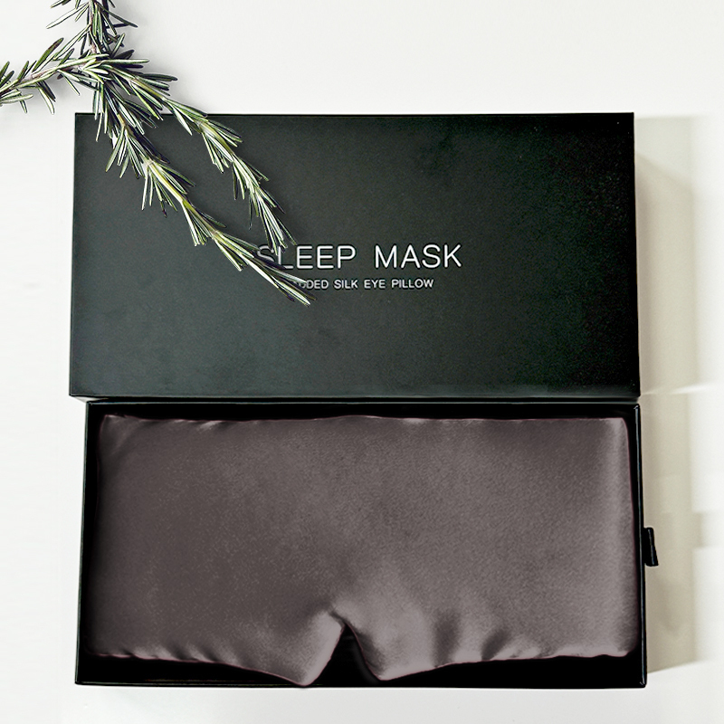 22 Momme 100% Reine Seide Verstellbare Augenmaske Mit Bändern