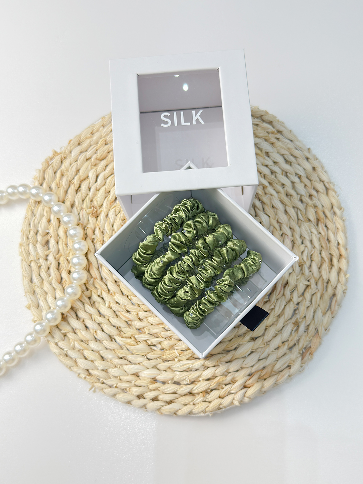 Seiden-Haargummis 5er Set – 22Momme Maulbeerseide | TOWNSSILK