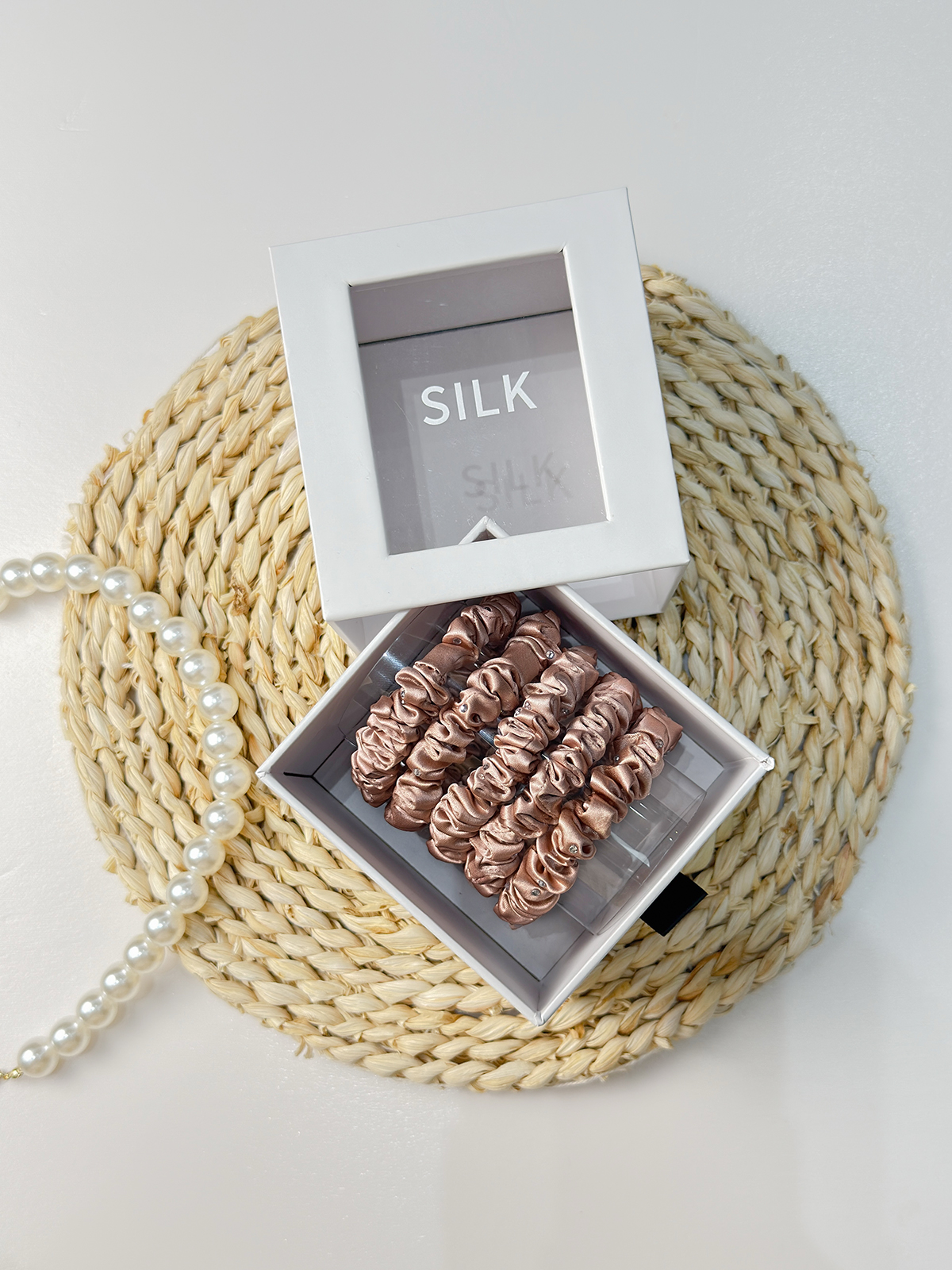 Seiden-Haargummis 5er Set – 22Momme Maulbeerseide | TOWNSSILK