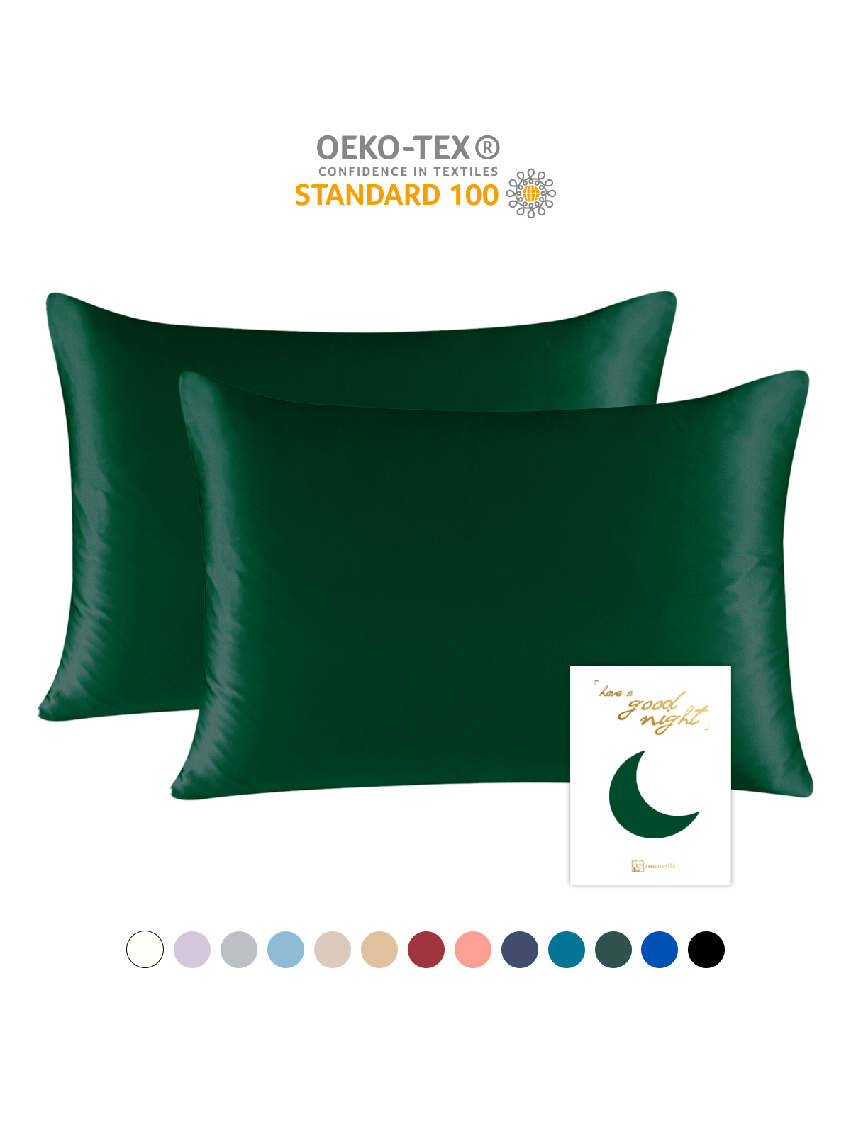 19 Momme Mulberry Silk Pillowcase – Zip Closure, Gentle on Skin & Hair