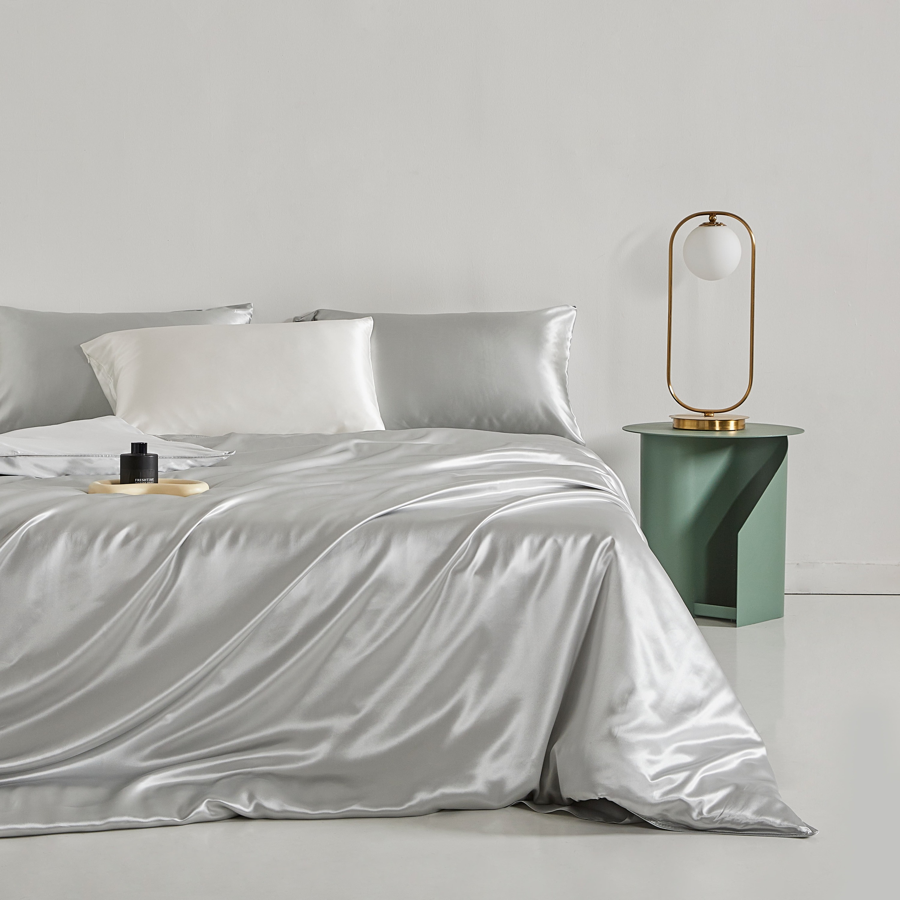 100% Mulberry Silk Bedding Set Queen King Duvet Cover Flat Sheet Pillowcase Bed Set Fitted Sheet 22 Momme