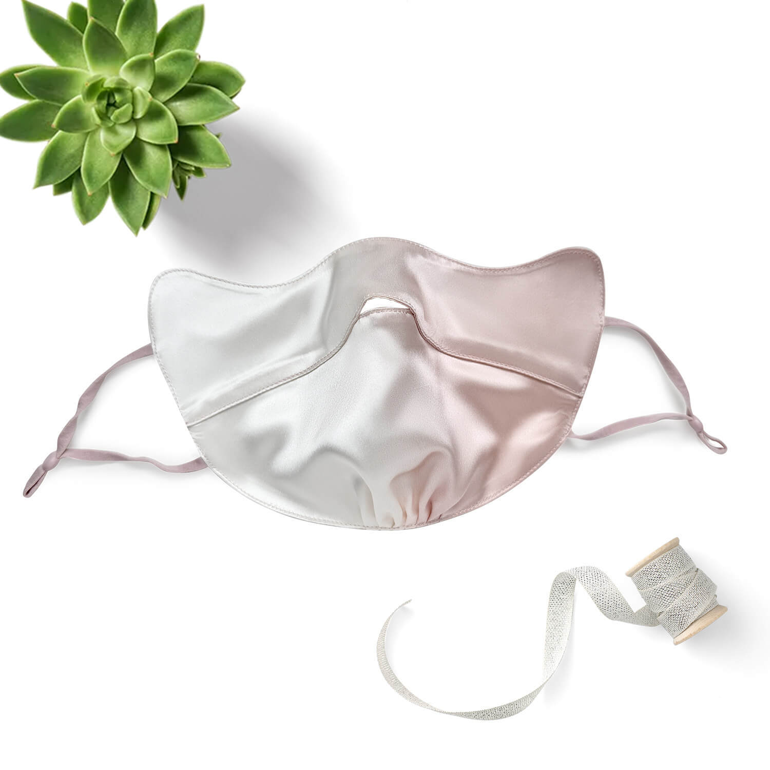 Seidenmaske 22Momme UV-Schutz mit Kinnraffung | TOWNSSILK