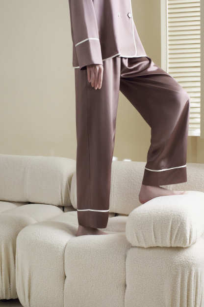 22Momme Silk Double-breasted Pajama Set