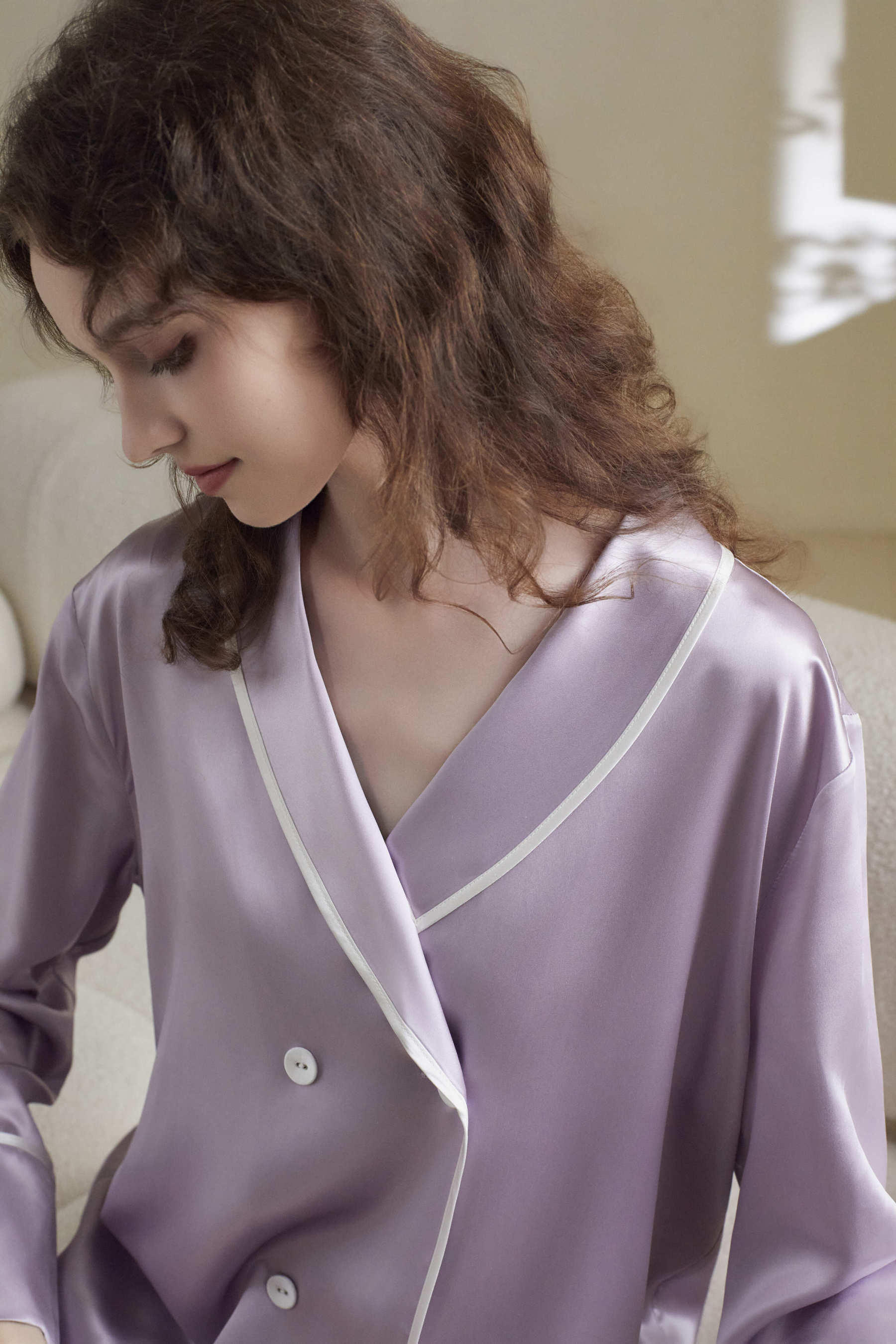 22Momme Silk Double-breasted Pajama Set