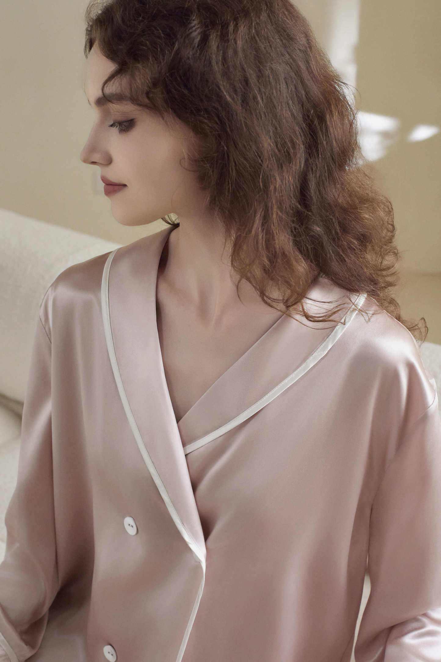 22Momme Silk Double-breasted Pajama Set