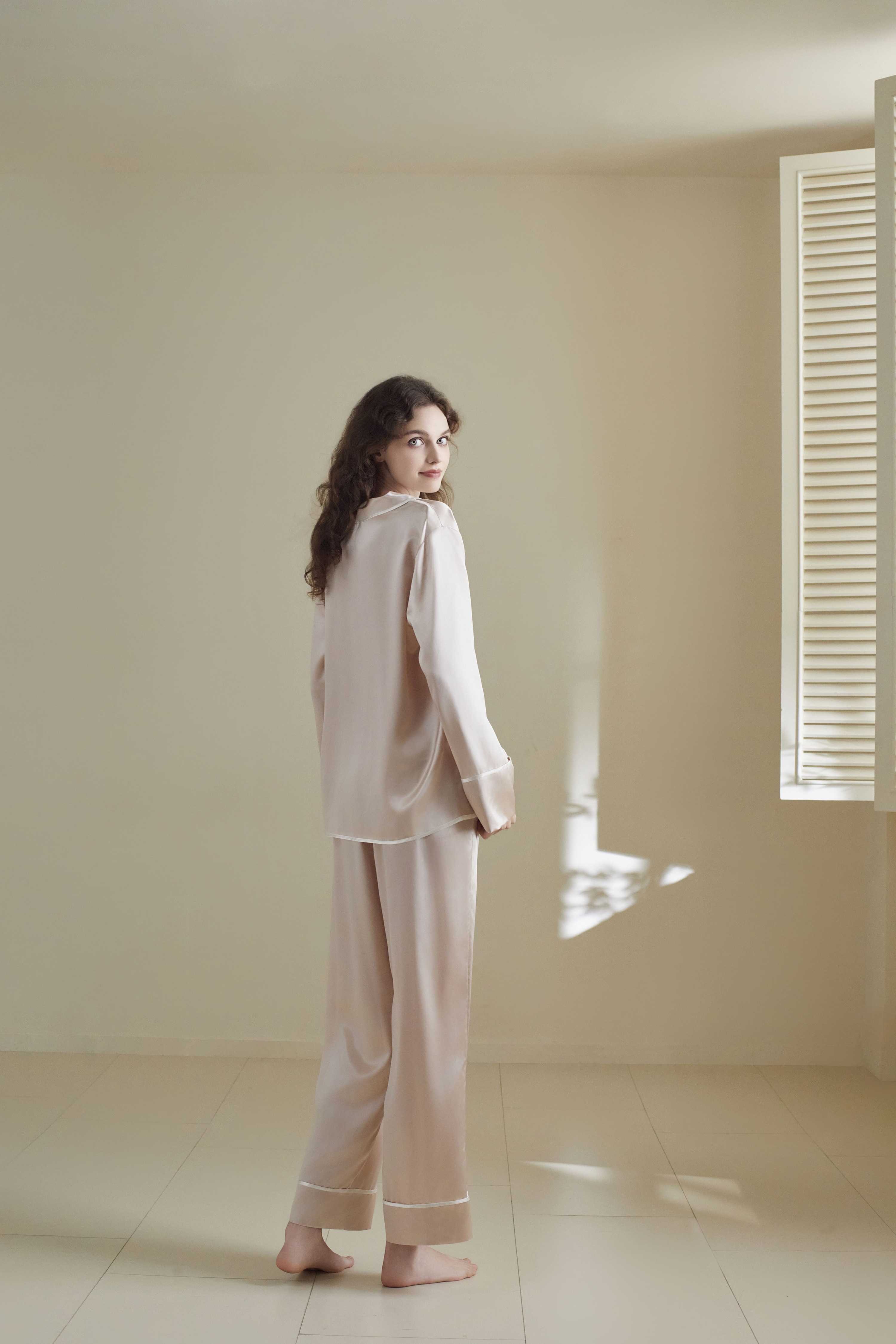 22Momme Silk Double-breasted Pajama Set